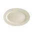 C.A.C. GAD-14, 14-Inch Bone White Oval Porcelain Platter, DZ