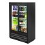 True GDM-33SSL-56-HC-LD, 36-Inch Black Wide Narrow-Depth 2-Section Glass Sliding Door Merchandiser Refrigerator, 115V