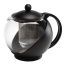 C.A.C. GLTP-25, 25 Oz Glass Tea Pot with 304 Stainless Steel Infuser