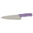 Winco KWP-80P, 8-Inch Stainless Steel Cook's Knife, Purple Handle, NSF