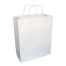 SafePro LINW 10x5x13-Inch White Paper Bag with Handles, 400/CS
