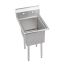 L&J LJ1216-1 12x16-inch Stainless Steel 1-Compartment Sink
