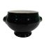 C.A.C. LN-15-BLK, 15 Oz 6.25-Inch Lion Head Porcelain Black Bouillon Bowl, 2 DZ/CS