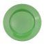 C.A.C. LV-16-G, 10.5-Inch Green Rolled Edge Stoneware Plate, DZ