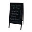 Winco MBAF-3, Sidewalk Marker Board with Wooden A-Frame, Mahogany Finish. Markers and erasers are included