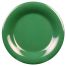 Yanco MS-006GR 6.5-Inch Milestone Melamine Wide Rim Round Green Plate, 48/CS