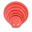 Yanco MS-007RD 7.5-Inch Milestone Melamine Wide Rim Round Orange Red Plate, 48/CS