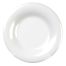 Yanco MS-007WT 7.5-Inch Milestone Melamine Wide Rim Round White Plate, 48/CS