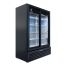 Beverage Air MT53-1-SDB, 54.25-Inch Black 2 Section Sliding Refrigerated Glass Door Merchandiser