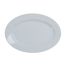 Yanco PA-210 10.625x7.5-Inch Paris Porcelain Round Super White Platter With Smooth Surface, DZ
