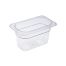 C.A.C. PCFP-N4, 4-inch Deep 1/9 Size Clear Polycarbonate Food Pan