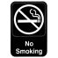 Thunder Group PLIS6912BK, 6x9-inch 'No Smoking' Information Sign