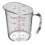 Thunder Group PLMC016CL, 1-Pint Polycarbonate Measuring Cup with Handle, Capacity Marking Cups-Ounces, Clear