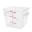 Thunder Group PLSFT006PC, 6-Quart Polycarbonate Clear Square Food Storage Containers (Lids sold separately)