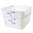 Thunder Group PLSFT012PP, 12-Quart Plastic Square White Food Storage Container (Lids sold separately)