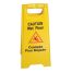 Thunder Group PLWFC024, 24x12-inch Wet Floor Caution Sign, Yellow, Plastic