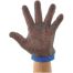 Winco PMG-1L, Large Reversible Blue Protective Mesh Glove