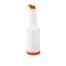 Winco PPB-1O, 1-Quart Flow and Stow Liquor Pour Bottle with Orange Spout