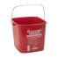 Winco PPL-3R, 3-Quart Cleaning Bucket, Red Sanitizing Solution