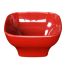Thunder Group PS3105RD 14 Oz 4 3/4 x 2 1/2 Inch Deep Western Passion Red Melamine Rounded Square Bowl, EA