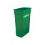 Winco PTC-23GRC, 23 Gallon Green Slender Compost Trash Can
