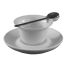 C.A.C. PTC-4-S,  2 Oz Porcelain Cup and 4.5-Inch Saucer Set with Spoon, 16Set/Cs