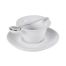 C.A.C. PTC-5-S,  7 Oz Porcelain Cup and 6.25-Inch Saucer Set with Spoon, 8-Set/CS