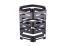 PWB6-3030B, 11.81-Inch Hexagon Buffet Riser, Black Powder Coated Steel