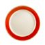 C.A.C. R-16-R, 10.5-Inch Stoneware Red Plate with Rolled Edge, DZ