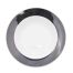 C.A.C. R-3-BLK, 12 Oz 8.75-Inch Stoneware Black Rim Soup Plate, 2 DZ/CS