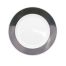 C.A.C. R-6-BLK, 6.5-Inch Stoneware Black Plate with Rolled Edge, 3 DZ/CS