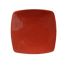 C.A.C. R-FS6-R, 6.87-Inch Stoneware Red Square Flat Plate, 3 DZ/CS