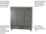 Beverage Air RB72HC-1S, 75-Inch 68.93 cu. ft. Bottom Mounted 3 Section Solid Door Reach-In Refrigerator