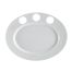 C.A.C. RCN-GP51, 15-Inch Porcelain Gourmet Oval Platter with 3 Cup Holders, DZ