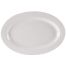 Yanco RE-13 11.5x8-Inch Recovery Porcelain Round American White Platter, DZ