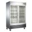 Universal Coolers RICI-54G, 54-inch Stainless Steel Glass Door Reach-In Refrigerator, 47 Cu. Ft.