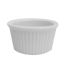 C.A.C. RKF-234, 2.75 Oz 2.75-Inch Porcelain White Fluted Ramekin, 4 DZ/CS