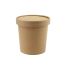 SafePro Eco SB52 16 Oz. Recyclable Kraft Paper Soup Cup with Vented Paper Lid Combo, 250/CS