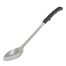 C.A.C. SВЅO-13BH, 13-inch Stainless Steel Solid Basting Spoon with Black Handle