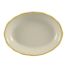 C.A.C. SC-14G, 12.62-Inch Stoneware Gold Band Oval Platter, DZ