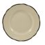 C.A.C. SC-6B, 6.37-Inch Stoneware Black Band Dinner Plate, 3 DZ/CS