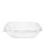 SafePro SC4-24C, 24 Oz Shallow Clear PET Square Containers, 140/CS. Lids Sold Separately.