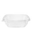 SafePro SC4-32C, 32 Oz Shallow Clear PET Square Containers, 140/CS. Lids Sold Separately.