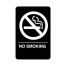 Winco SGNB-601, 6x9-inch 'No Smoking Area' Braille Information Sign