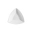 C.A.C. SHA-T7, 18 Oz 7.5-Inch Porcelain Triangular Bowl, 3 DZ/CS