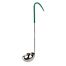 Thunder Group SLOL205, 4-Ounce One Piece Stainless Steel Ladle, Coated Hooked Ladle, Green