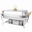 Thunder Group SLRCF8533, 8-Quart Stainless Steel Full Size Deluxe Chafer with Brass Handle