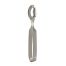 Thunder Group SLSN006T, 1-Piece Stainless Steel Flat Grip Snail Tong