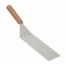 Thunder Group SLTWHT004, 4x8-Inch Stainless Steel Offset Turner with Wooden Handle, Oversize Blade
