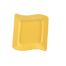 C.A.C. SOH-8-Y, 8.5-Inch Stoneware Yellow Square Plate, 2 DZ/CS